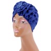 Erinaco Women African Glitter Beaded Flower Pre-Tied Headscarf Beanie Bonnet