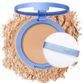 Polvo Prensado Facial para Control de Aceite, Maquillaje En Polvo Mate Suave y Sin Defectos, Polvo de Acabado Duradero Impermeable, Cosméticos Faciale