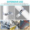 Cimeton 20Pcs 1 Inch One Hole Pipe Strap Single Hole