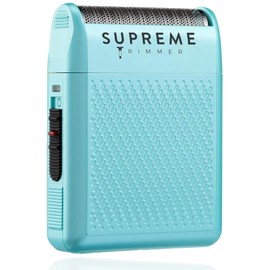Supreme Trimmer Solo | STF101 - Afeitadora de una sola lámina | Tiempo de ejecución de 150 minutos | Afeitadora de bolsillo USB-C para barberos, viajes o uso doméstico | Azul claro