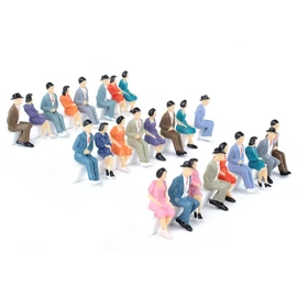 Gutshof miniaturen Pack of 25 Sitting Figures 1:32 Scale Model Making Accessories Model Railway Figures Painted