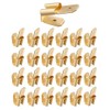 25pcs Brass 6.3mm Double Piggy Back Spade Terminals - Non-Insulated