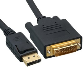 CableWholesale 3 feet DisplayPort to DVI Video Cable, Black, DisplayPort Male to DVI Male, 28 AWG, 1920 x 1080 DVI-D to DisplayPort Cable, for PC/Laptop to Monitor