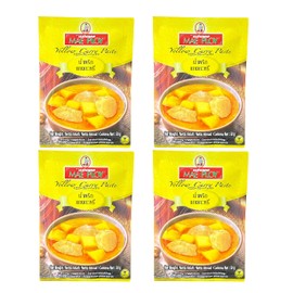 MAE PLOY Curry Spice, Yellow Curry Paste, 1.8 oz (50 g), YELLOW CURRY PASTE 1.8 oz (50 g) (Set of 4)