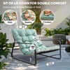 HomeMiYN Patio Outdoor Lounge Chair,Oversized Comfy Sling Recliner Chair,Support 500lbs
