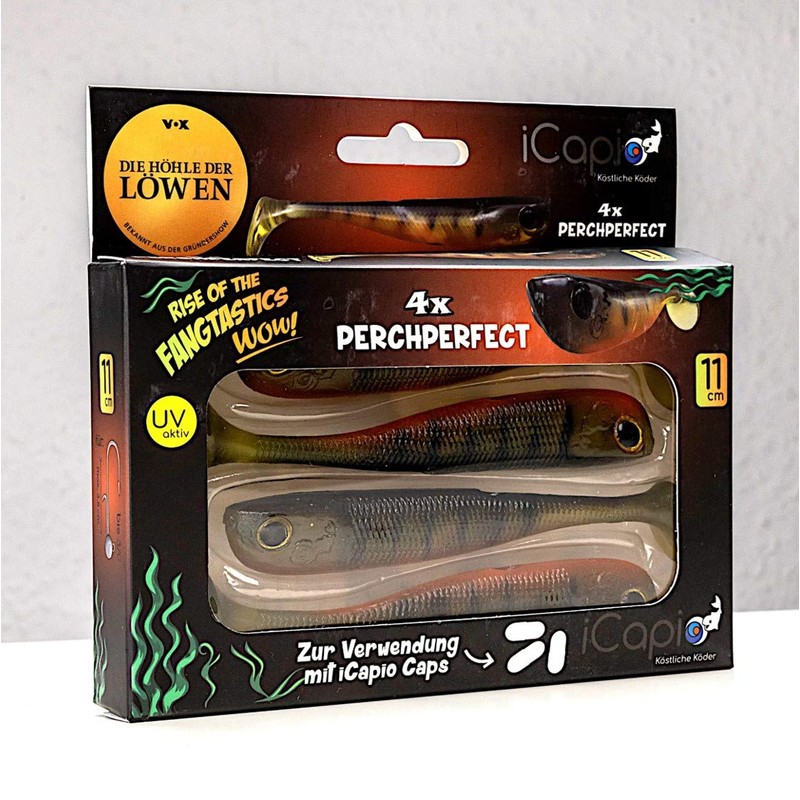 iCapio Fangtasics Bundle Tasty Shrimp, Fishing Lure for Bass, Pike