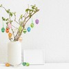 Jangostor 48 Pieces Painted Plastic Eggs, 4 cm Hanging Easter