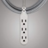 Habitat 8ft Braided Extension Cord, 3-Outlet Power Strip, Low Profile