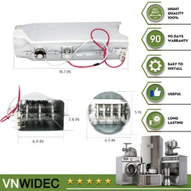 Upgraded DLE4970W DLE5955W DLE2350W DLEX2650W DLE4801W DLEX2655V Dryer Heating Element Replacement for LG Dryer with Thermostat Assembly