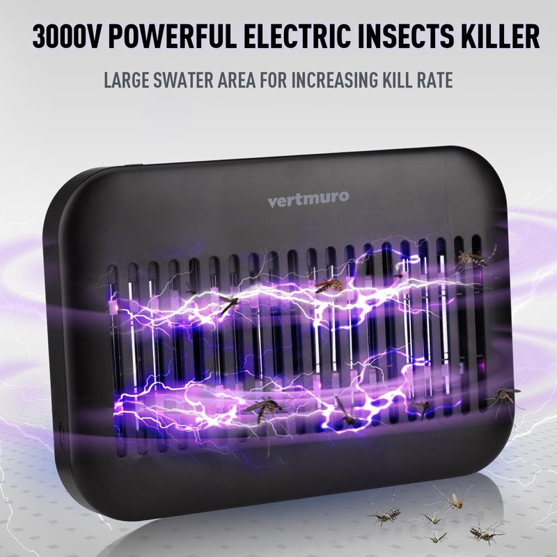vertmuro Bug Zapper Indoor, Powerful Mosquito Zapper Indoor with Removable