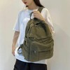 GAMLFL Military Green Canvas Backpack for Women & Men Retro