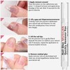 MUSILAN Solid Nail Glue Gel with 6ml Nail Glue Remover