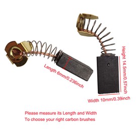 Sipery 30Pcs Spring Carbon Brush 17x10x6mm Angle Grinder Carbon Brushes 103A Replacement for Electric Rotary Motor Tool