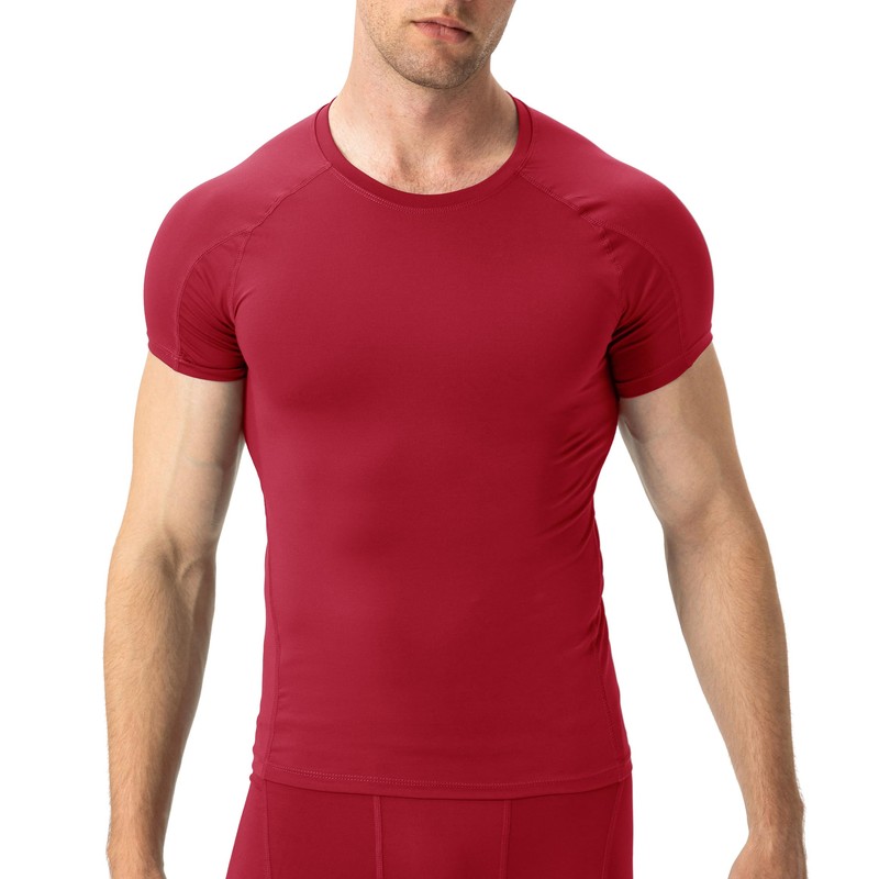 Men's Compression Shirts 1/2 Pack, Workout Tops Short Sleeve Athletic