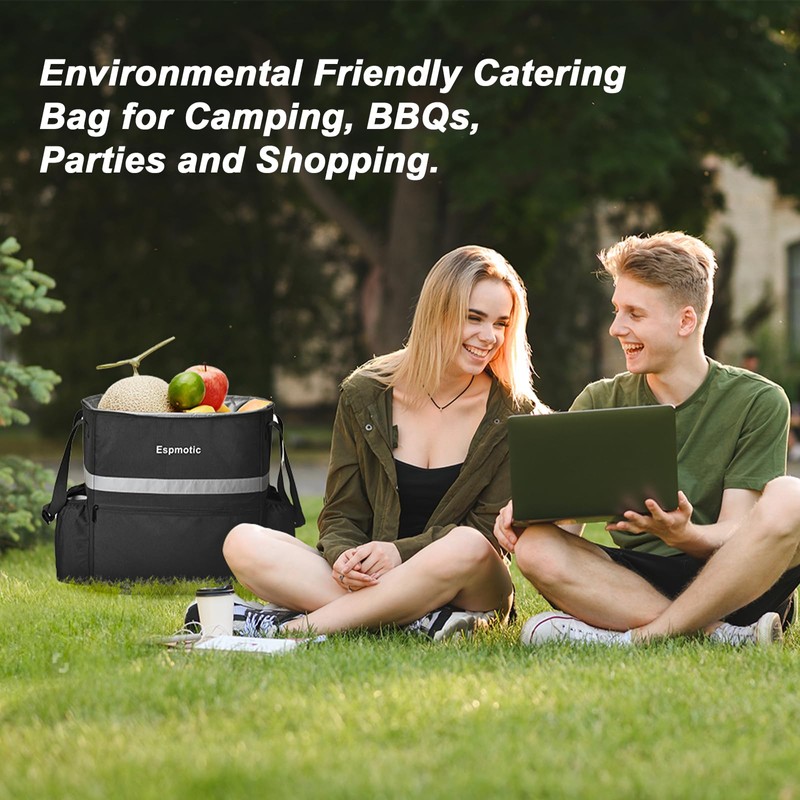 Food Delivery Backpack - Insulated, Large & Leakproof with 4
