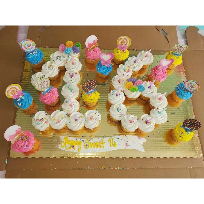 yueton 12 decoraciones para tartas con temática de caramelos para
