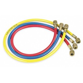 JB Industries Manifold Hose Set, 60", Red/Yellow/Blue