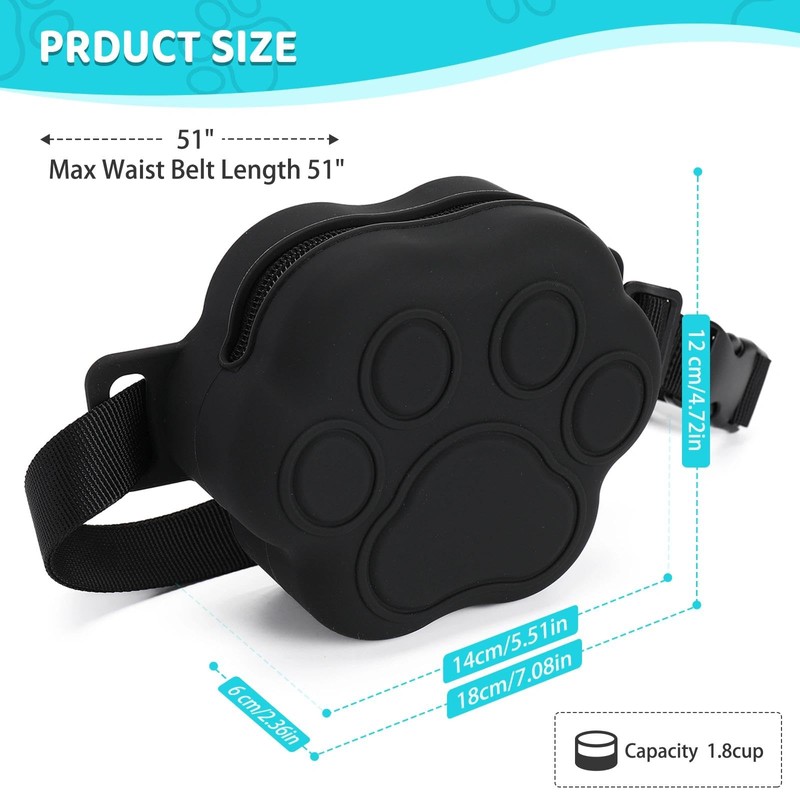 WINPAWS Dog Treat Pouch with Training Clicker and 2 Poop