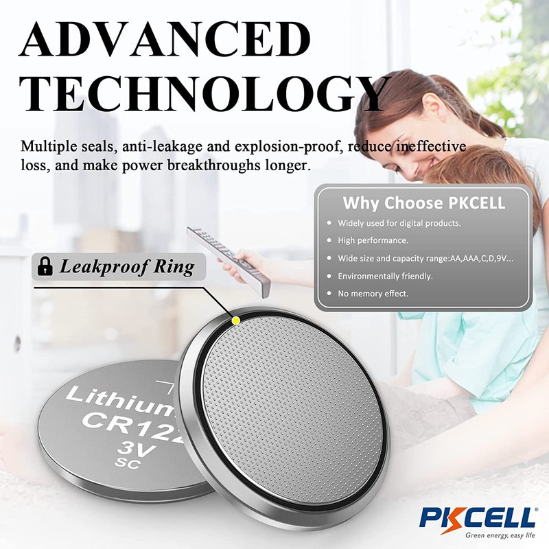 PKCELL CR1225 3V Lithium Battery CR 1225 3V Button Batteries