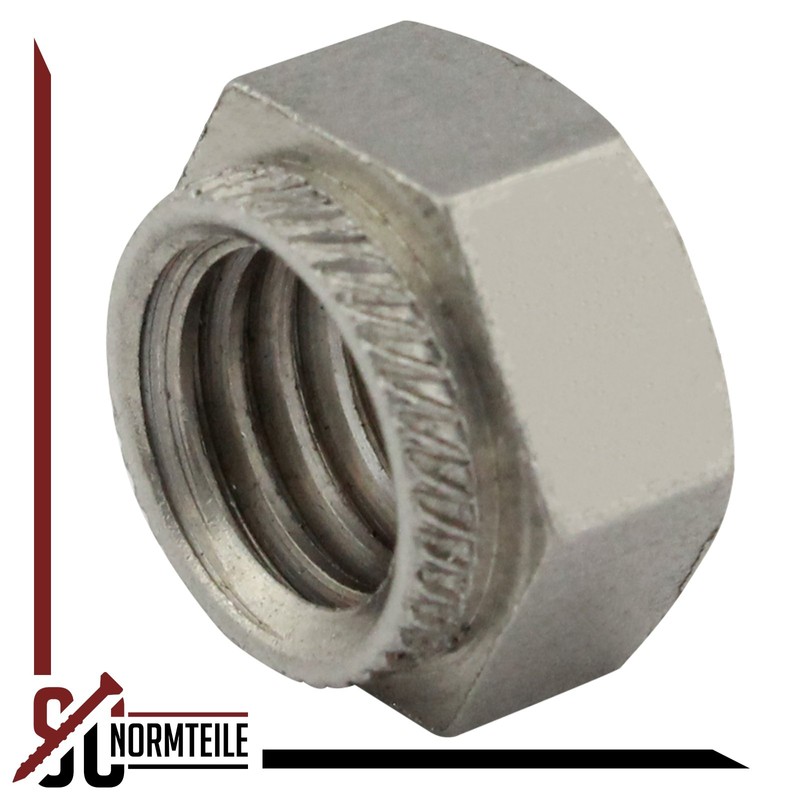 Hexagonal Insert Nuts/Set Nuts - M4 - (Pack of 10)