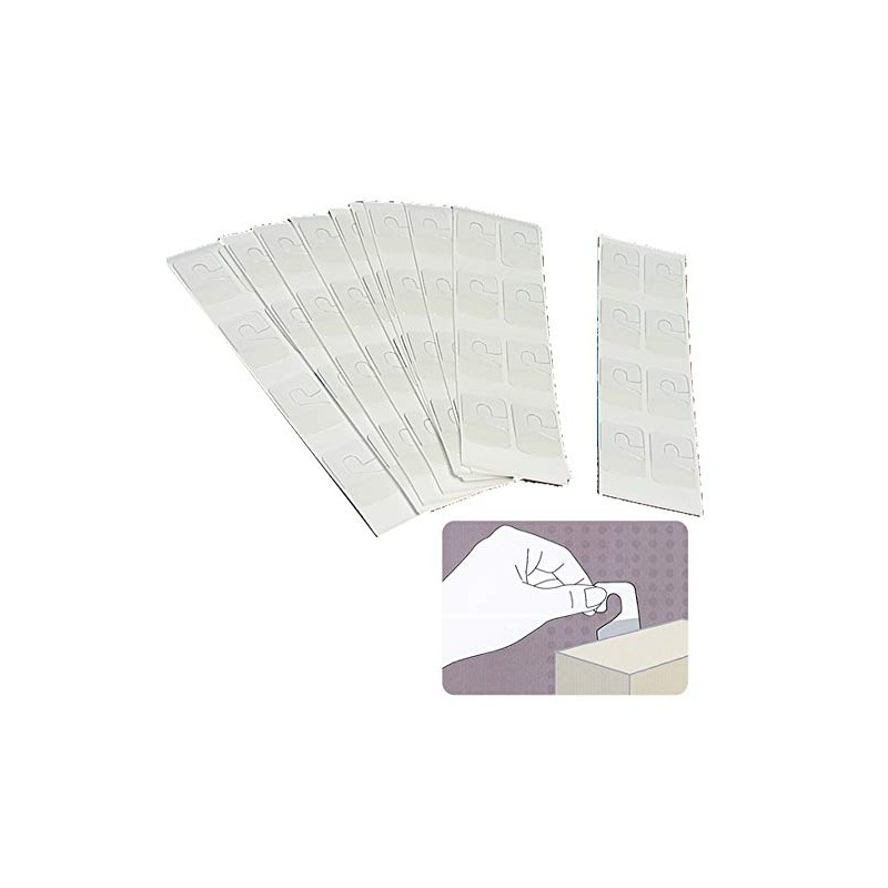 MTI GR-48429 One-touch Hangers, Single Type, 80 Pieces (Hook Seal/Header