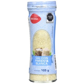 Escosa Sal Con Pimienta Blanca Molida, Caracteristico, 105 Gramos