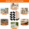 (8 PCS) 2x4 Wood Post Rubber End Caps (1.57" x