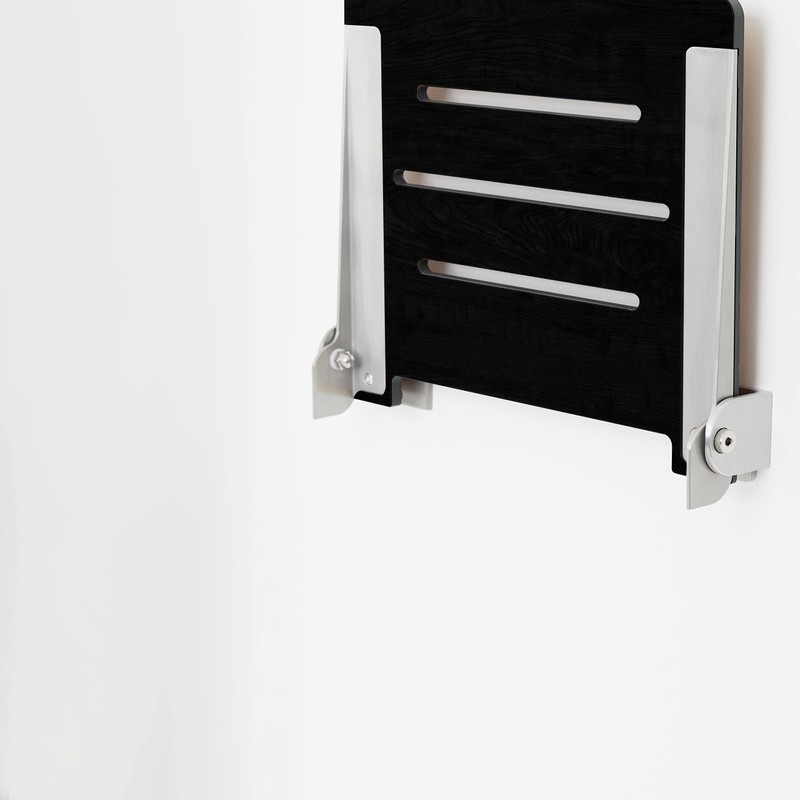 Seachrome 18 inch Silhouette Slimline Folding Wall Mount Shower Bench