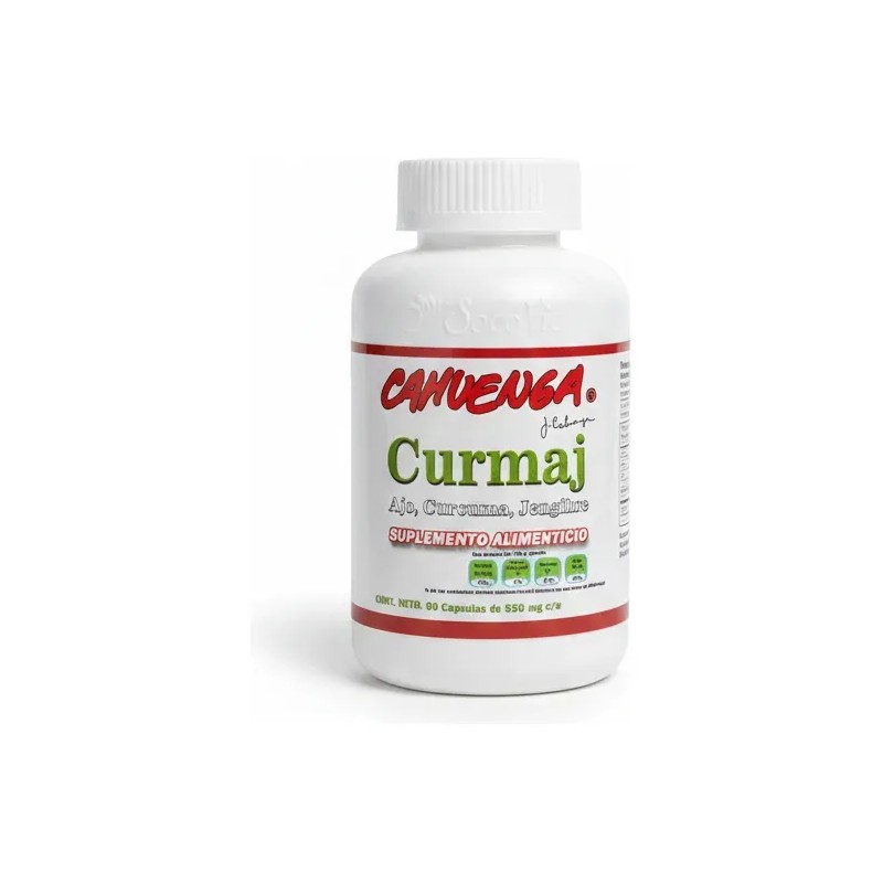 Ajo, Cúrcuma Y Jengibre / Curmaj Cahuenga 90 Caps. 550mg