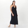 The Drop Women's Kapri Gathered Halter Dress, Black, M