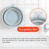 SIC Multi-purpose Folding Bowl, Portable Thermoplastic Rubber, Round Shape, Space-Saving,