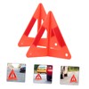 Ciieeo 3pcs Foldable Reflective Warning Triangle Set for Emergency Roadside