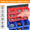 MaxWorks 80694 30-Bin Wall Mount Parts Rack/Storage for your Nuts,