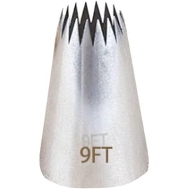 Runde Spritztüllen, große Spritztüllen, offener Stern, Spritztüllen, Kekse, Cupcakes, Kuchen, Dekroationswerkzeug, Creme, Pasrty Tip Dekorationswerkzeuge (2,7 m)