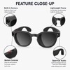 AI Smart Glasses for Calls and Music – Bluetooth Sunglasses