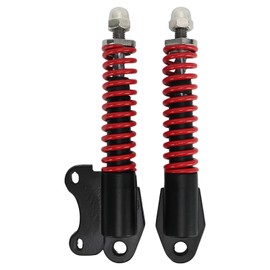 Scooter Shock Absorber Stainless Steel Spring Black Red Safe Stable Front Fork Shock Damper for 8/10 Inch Scooter