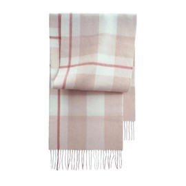 SEECOSY 100% Lambswool Scarf - Plaid Tartan Check Soft Warm Scarf, Gift for Women and Men