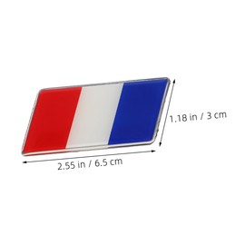 Alipis Car Sticker Decoration 5pcs National Flag Decals Truck Car Sticker Decal Set Scratch Protection Weatherproof