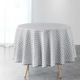 Douceur d'Intérieur Artchic Tablecloth Round White (0) 180 cm