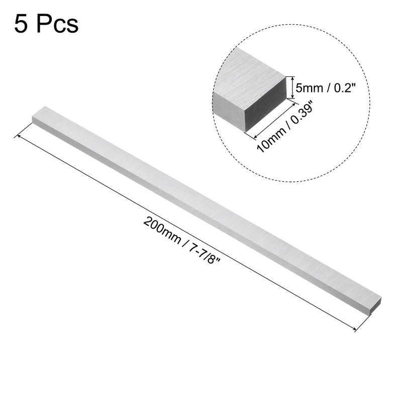 sourcing map Lathe Tool Bit 5mm x 10mm x 200mm,