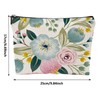 iapodiad Makeup Bag Spring Flowers Cosmetic Bag Mini Portable Travel