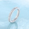 YL Eternity Ring 925 Sterling Silver 5A Cubic Zirconia Engagement