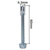 SKIR'CO (Pack of 10) DIN 7504K Galvanised Steel 6.3 x