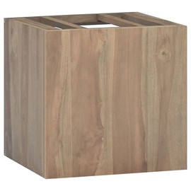 Benicabaly Elegant Wall-Mounted Bathroom Cabinet for Organized Serenity, Solid Teak Wood, 18.1" x 15.7"