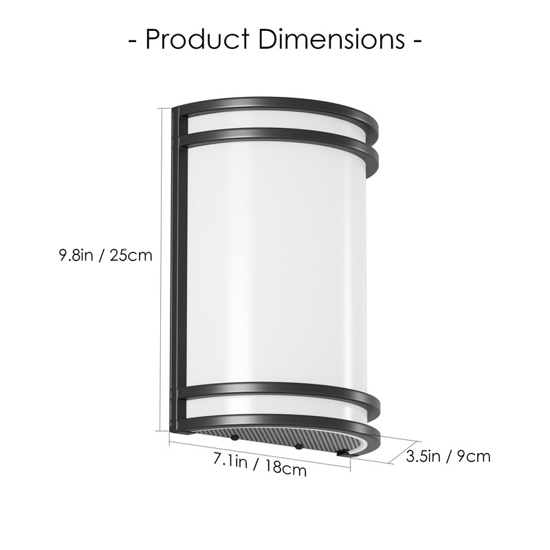 Aipsun Modern Wall Sconces Hardwired Indoor 15W LED Dimmable 3000K