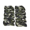 Golf Club Iron Head Covers 10 Piece Set Camouflage Green