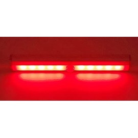 Lock Connection™ - LED Motion and light activated cabinet light. Stick-on Anywhere/Battery Operated 10 LED Motion Sensor (Red Qty 3)