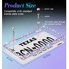 Murimt Purple Bling License Plate Frame 1 Pack Rhinestone Bedazzled