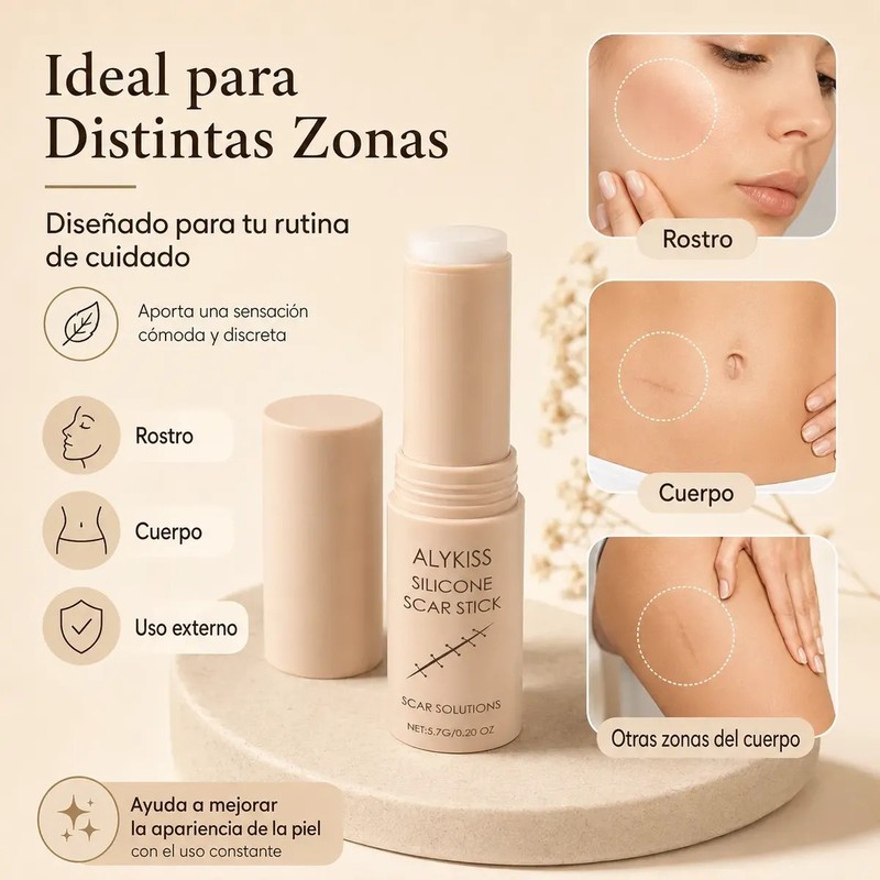 Barra De Silicona Para Cicatrices Suave Con La Piel Sensible