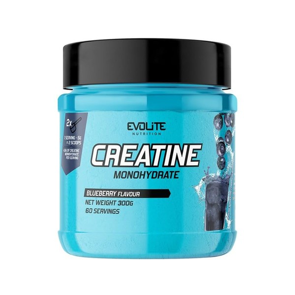 EVOLITE NUTRITION Creatin Monohydrat 300g - Taurin Kreatin Pulver, Pre